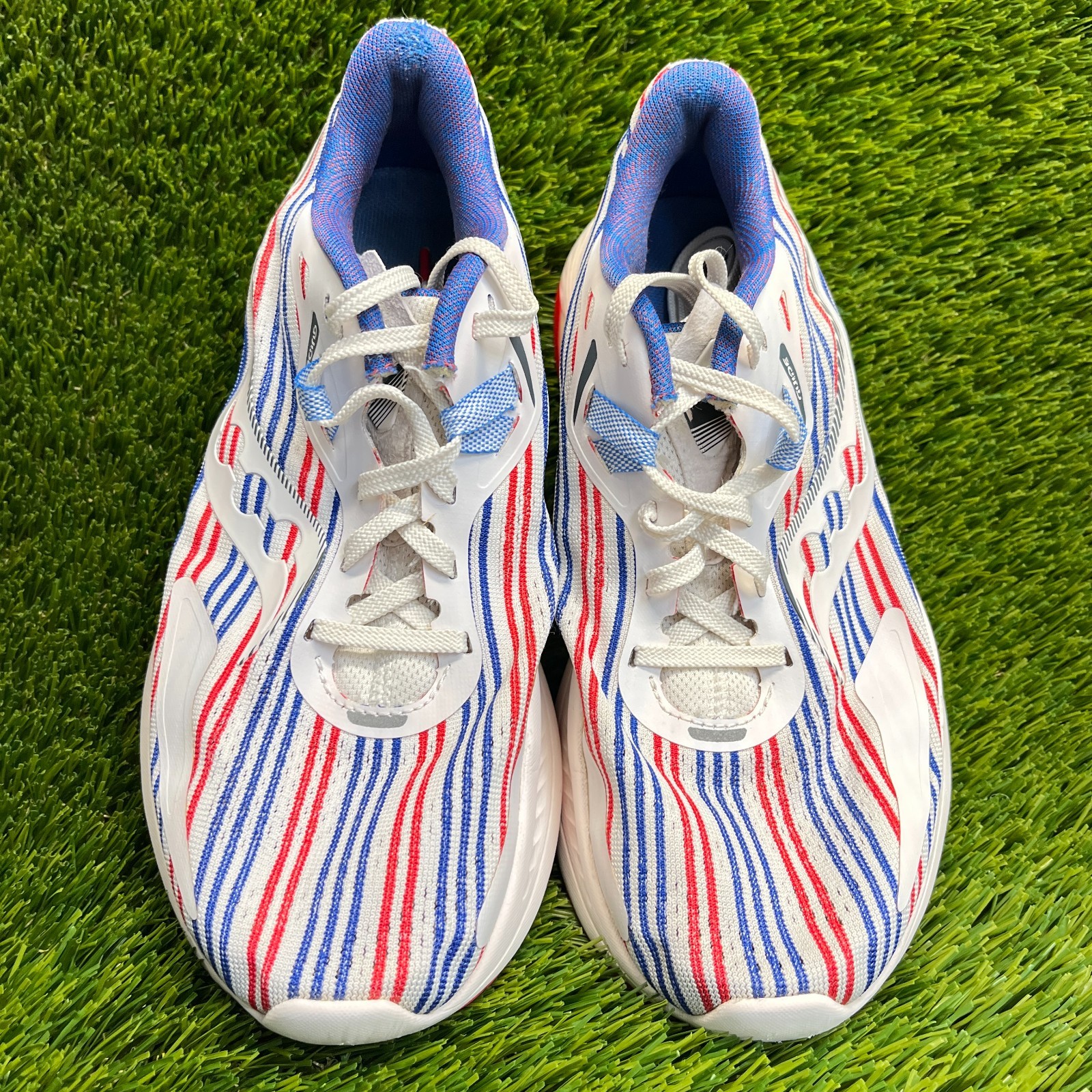 Saucony Ride 15 Womens Size 8 White Red Blue Walking Running Shoes Sneakers thumbnail 5