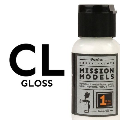 Mission Models Hochglanz Klarlack (1oz) Acryl Airbrush Farbe