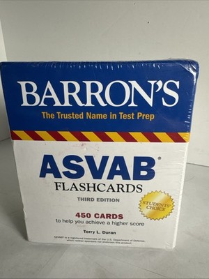 Barron's Test Prep ASVAB Flashcards by Terry L.Duran Third Edition