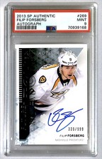 Filip Forsberg 2013-14 SP Authentic Future Watch Rookie Auto /999 #269 PSA 9