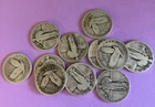 Lot of (12) Silver Standing Liberty Quarters   LOT  FK-2