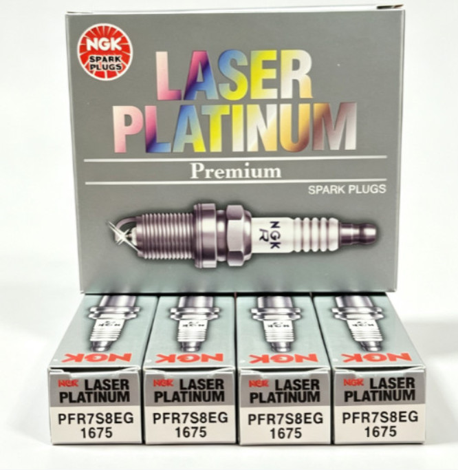 4 Pack Genuine NGK 1675 PFR7S8EG Laser Platinum Spark Plugs For Volkswagen Audi