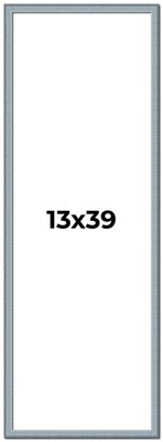 13x39 Frame Blue Scuffed Farm Board Solid Wood Picture Frame Width 0.75 Inches |