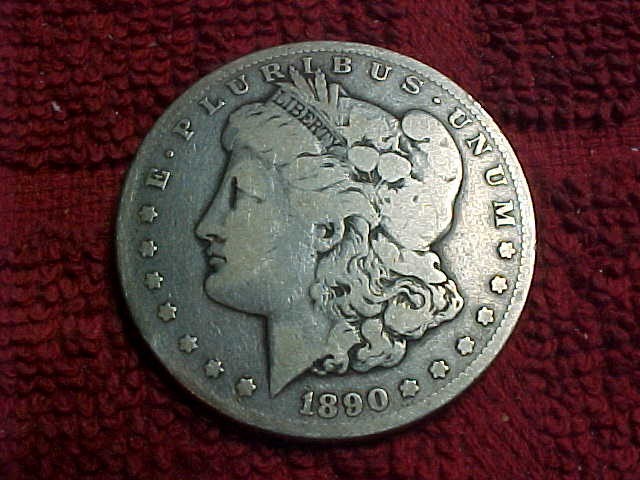 1890-CC  Morgan  silver dollar  - RARE IN ANT GRADE -GREAT DETAILS