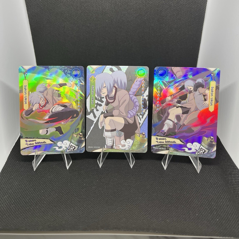 Naruto CCG Sakon Ukon Demon Twin Attack 3-card Lot.