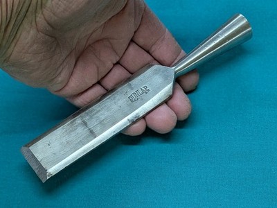 Vintage DUNLAP 1-1/4'' Beveled Edge Socket Chisel Oval Font Marked: BP  Tuned-Up
