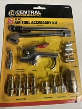 Central Pneumatic 17 Piece Air Tool Accessory Kit 1/4" NPT Coupler Fittings New