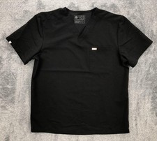 FIGS Shirt Mens XL Black Technical Collection Short Sleeve Medical Scrub Top