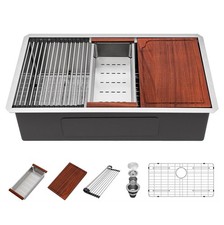 30 Inch Undermount Kitchen Sink - SUS304 16 gauge Stainless Steel Single Bowl...