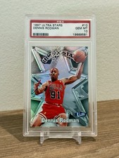 1997 Fleer Ultra Stars #10US Dennis Rodman PSA 10 💎 SSP • POP 7 • Chicago Bulls