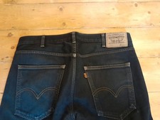 Levis Vintage Clothing LVC 606 Overdyed Black Jeans Made In USA 34X 34 rare.