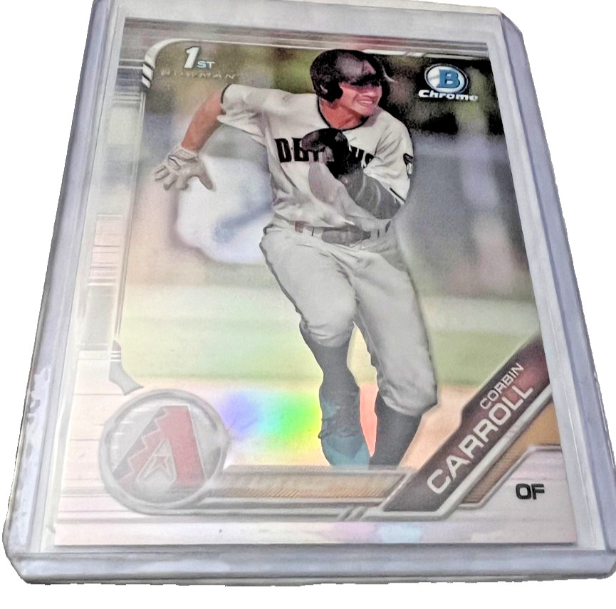 2019 Bowman Draft Chrome Corbin Carroll 1st Refractor #BDC-125 Diamondbacks