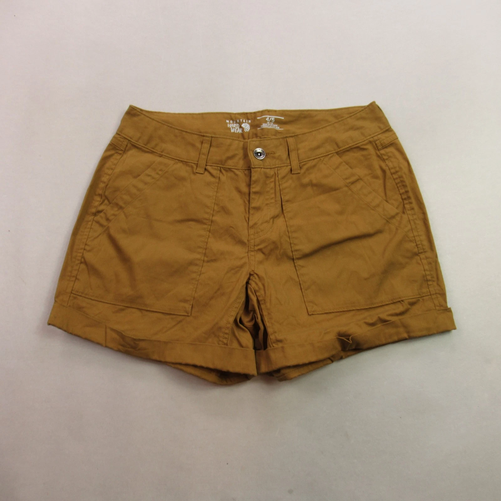 Mountain Hardwear Shorts Womens 4/5 Pockets Lightweight Hiking Chino Brown