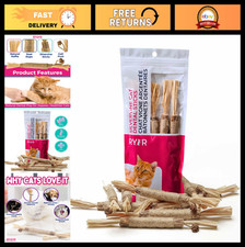 Natural Silvervine Sticks for Cats - Chew Toy for Aggressive Chewers Kittens