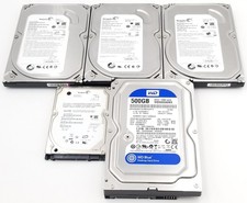 LOT OF 5 - Seagate Western Digital 500GB 320GB 20GB 3.5" HDD Internal Hard Drive