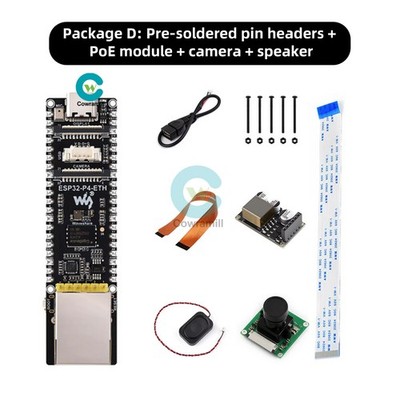ESP32-P4-ETH Multimedia Development Board Support Xiaozhi AI Deepseek Type C
