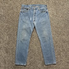 Vintage Levi's 501 Jeans Size 34x32 Blue Denim 90s USA Made - Pre-Owned