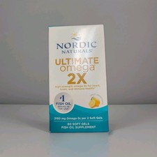 Nordic Naturals Ultimate Omega 2X Softgels Lemon Flavor 2150mg 60ct 12/28