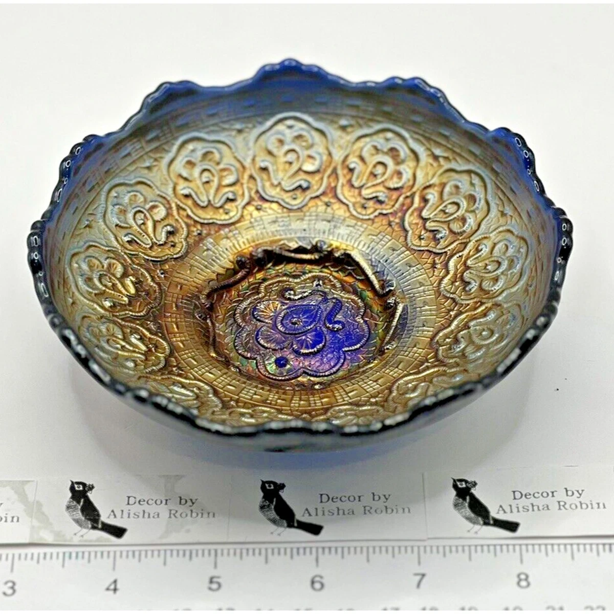 fenton blue carnival glass products for sale | eBay