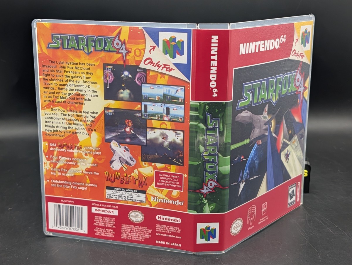 Star Fox 64 ( Nintendo 64 N64 ) RARE N0T FOR RESALE - VG Sticker
