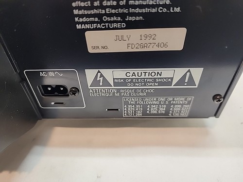 TECHNICS SL-PD827 MASH Lettore Compact Disk 5 Disk NO Telecomando - Testato/Funzionante - Foto 16 di 16