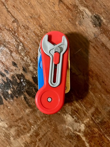 ! Fisher Price 1991 Swiss Army Style Toy Folding Knife Multi-Tool FAVORITE TOY!