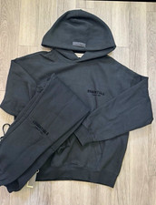 Essentials Fear of God Men's Black 2-Piece Fleece Hoodie & Jogger Set Size M
