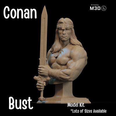 CONAN - Resin Büste Bausatz 1:6 1:9 1:12 unbemalt unmontiert Figur Modell CA3D