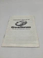 Game Shark Game Boy Advance Instruction Manual ONLY