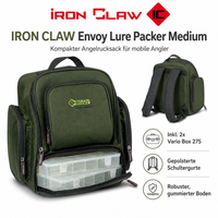 Iron Claw Envoy Lure Packer Medium Angelrucksack Inkl. 2 Boxen Rucksack