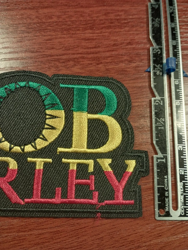 BOB MARLEY EMBROIDERED PATCH IRON ON OR SEW ON  - Image 2 of 3