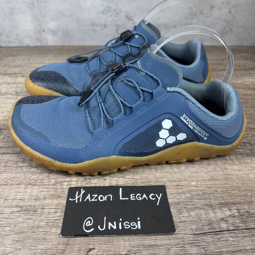 Vivobarefoot~Men's~Blue Primus Trail II FG Minimalist Shoes~Size 40/US 7