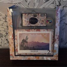 Kensie Disposable 35mm Camera Multicolor w/ Built-in Flash Mini Photo Book Set