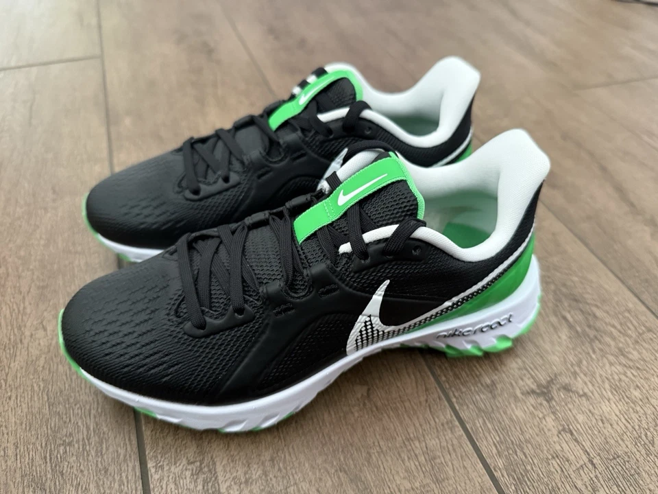 NIKE REACT INFINITY PRO GOLF BLACK GREEN SPARK CT6620 001 US MENS SZ 4=WMN 5.5 - Image 2 of 4