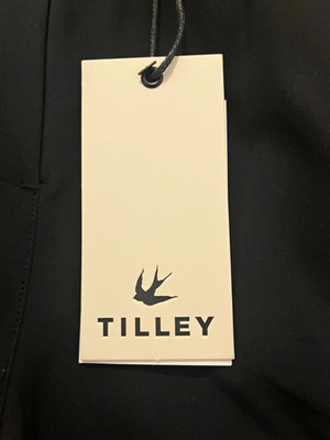 Tilley Womens Mid-Rise Wide-Leg Cargo Pants Black 31 Size Medium