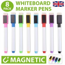 Magnetic Dry Erase Markers 8 Pack Low Odor Whiteboard Markers for Classroom Work