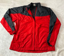 Vintage Nike Red/Black Windbreaker Pullover Womens XL 16-18 Light Hiking Jacket