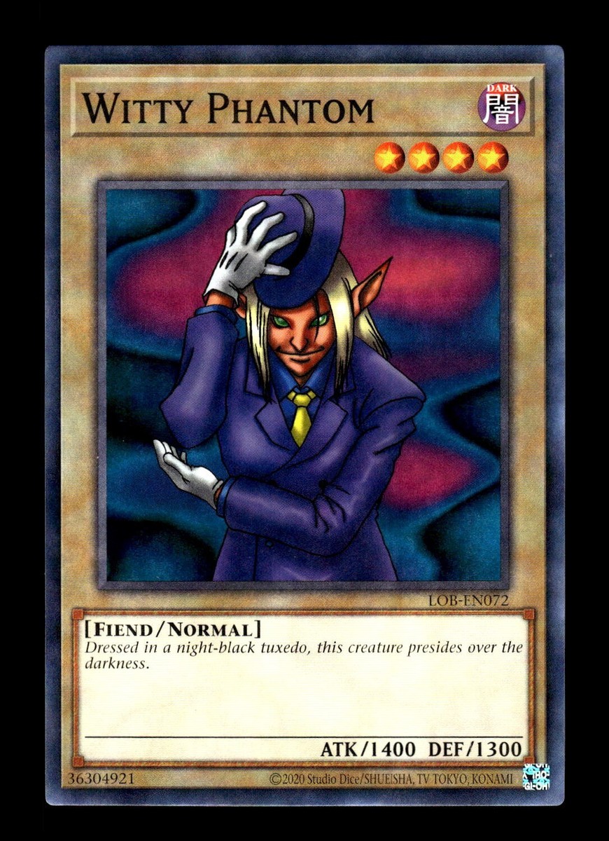 YuGiOh Blue Eyes White Dragon Witty Phantom LOB-EN072 NM/MT YuGiOh Blue Eyes White Dragon Witty Phantom LOB-EN072 NM/MT