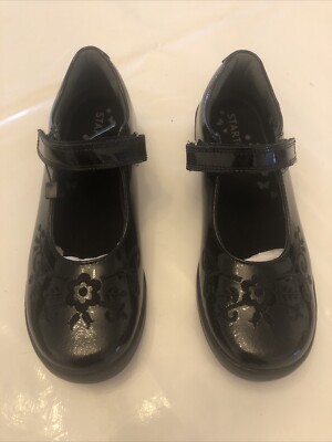 Start Rite Girls Black Patent Hopscotch Shoe Size 1F (eu 33) UK