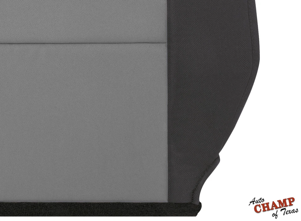 2003-2009 Ford Ranger -Driver Side Lean Back Cloth Seat Cover 2-Tone Black/Gray - Image 4 of 4