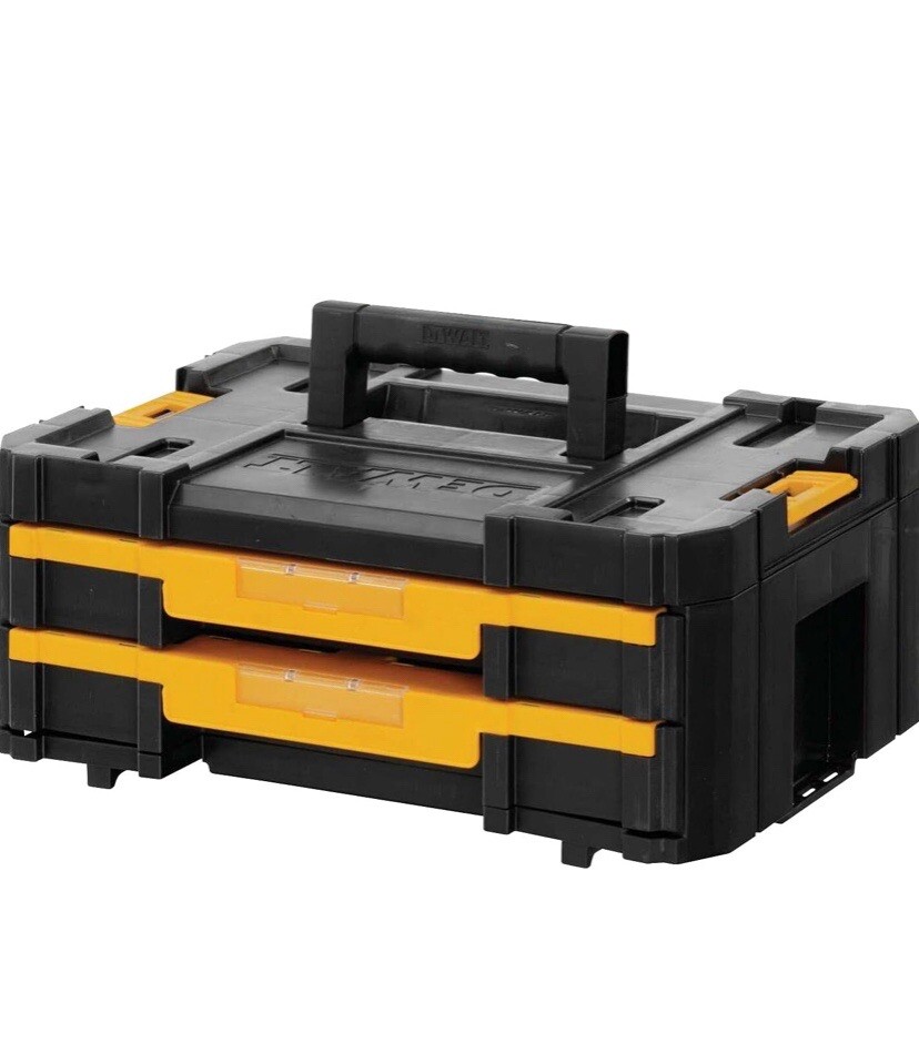 DEWALT TSTAK Tool Storage Organizer with Double Drawers, Holds Up to 16