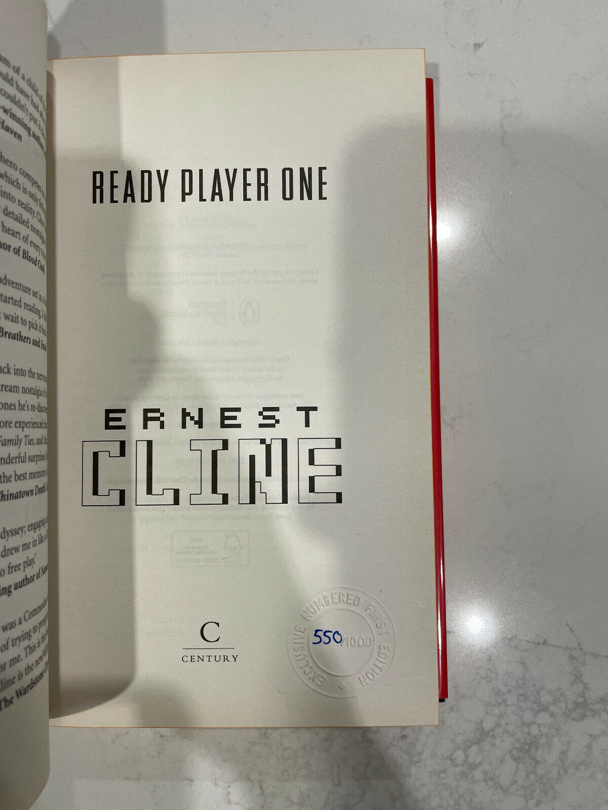 Goldsboro READY PLAYER ONE & TWO Signed ERNEST CLINE Number 1st Ed