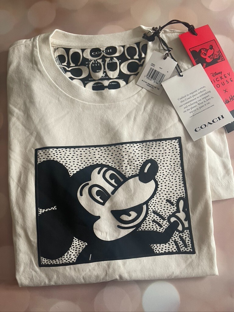 COACH T Shirt Disney Mickey Mouse X Keith Haring | eBay COACH T Shirt Disney Mickey Mouse X Keith Haring | eBay