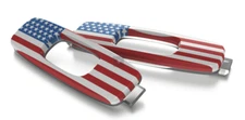 Oakley Batwolf Replacement Icons Attachments O Logo Pair USA Flag for Sunglasses