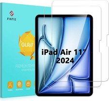  2 Pack Screen Protector for iPad Air 11-inch M2 2024 HD Clear Tempered Glass