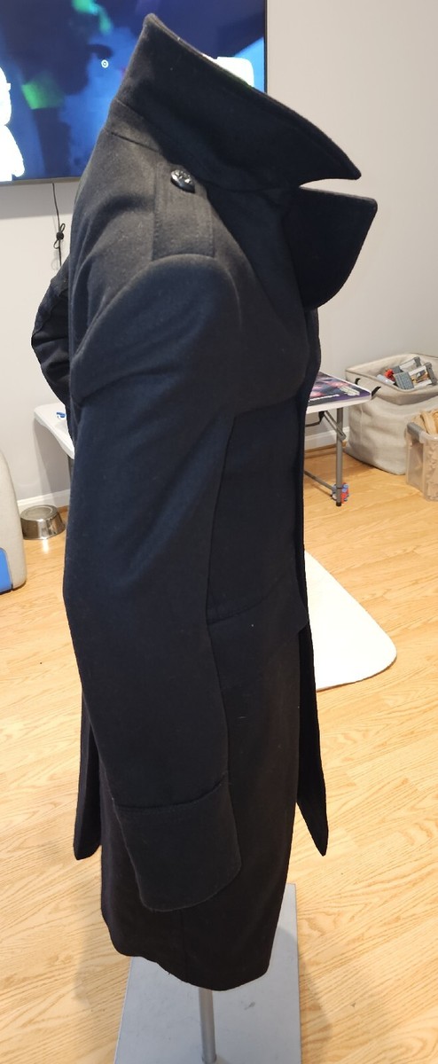 Pretty Green X Jimi Hendrix Double Breasted Wool Long Coat Size