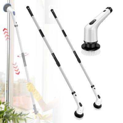 Home Electric Spin Scrubber Cordless Bathroom Cleaning Brush Rotating Scrubber 