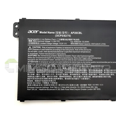 【美品】第12世代i5×SSD512｜Acer Aspire5｜バッテリー超良好 New Genuine AP20CBL OEM Battery for Acer Aspire 5 A515-45 Swift
