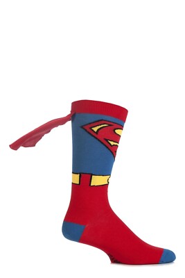 SOCKSHOP Kinder Superman Cape Socken Spaß Neuheit Geschenkidee Comics Filme 1 Paar Packung