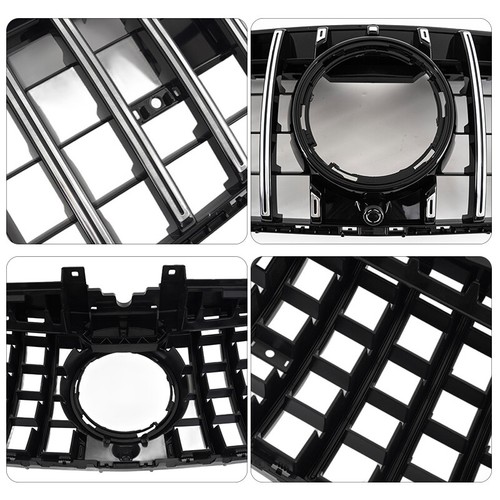 For Mercedes-Benz W167 GLE350 GLE450 GLE580 2024 + Chrome+BLK GT R Front Grille - Foto 6 di 16